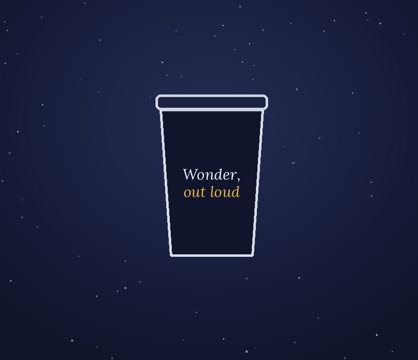 Insulated Tumbler &middot; Wonder